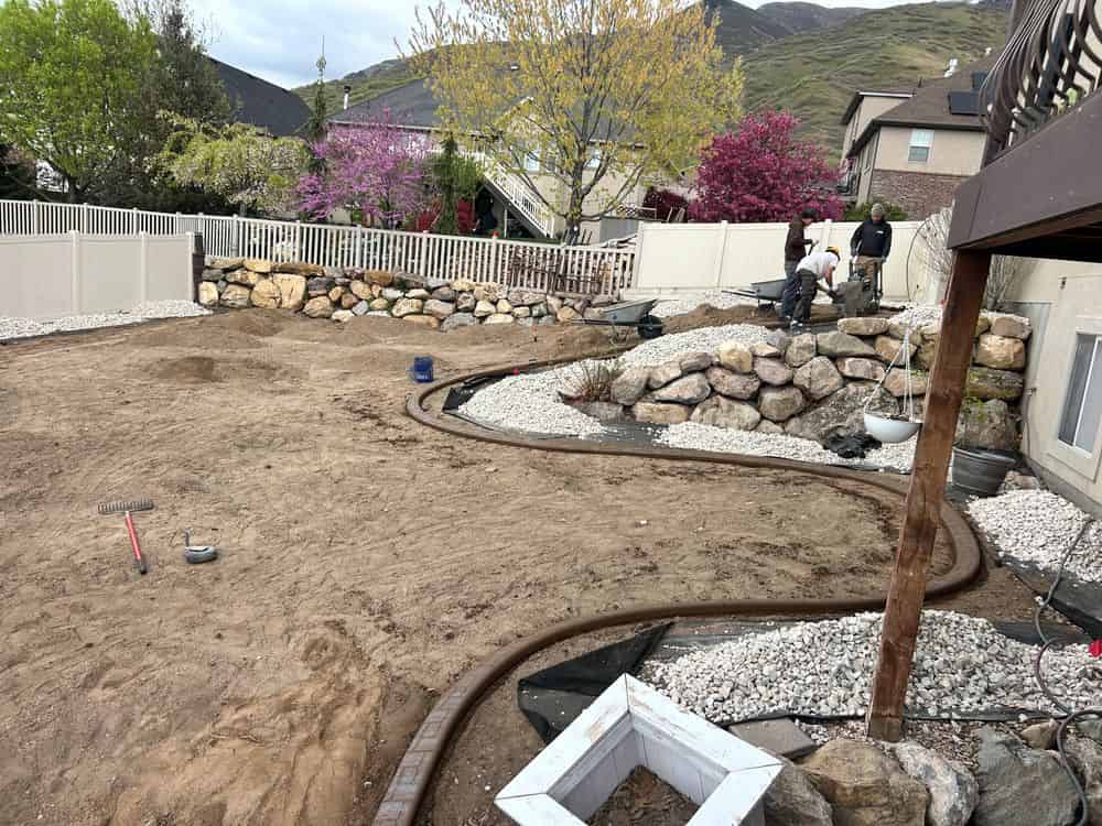 Retaining Wall Construction image